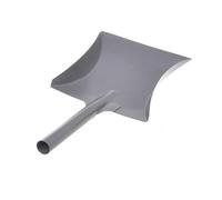 | Pelle de Balayage en métal pour poussières Fines - Pelle à poussière - Balayage à Main - Pelle à Charbon - Pelle de Jardin et de Garage (Gris)