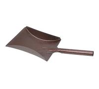 | Pelle de Balayage en métal pour poussières Fines - Pelle à poussière - Balayage à Main - Pelle à Charbon - Pelle de Jardin et de Garage (Marron)