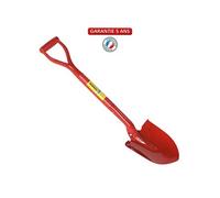 Outils Perrin Pelle de bord avec manche poignée YD - 24 cm - Rouge Rouge G