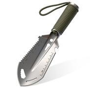 Pelle de camping multifonction 8 en 1, petite pelle de jardin avec sac de transport, équipement de survie, mini pelle pour le jardinage, le camping, la randonnée sur la plage