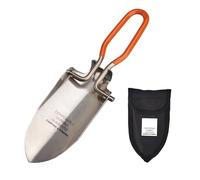Pelle de camping pliable - 22,5 x 6,5 x 2 cm - Mini outil funéraire - Truelle en acier inoxydable durable avec design pliable, facile à transporter et à ranger - Outil d'extérieur idéal pour