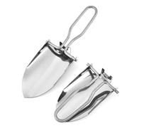 Pelle de Camping Pliante, Mini Pelle de Jardin légère, truelle de randonnée en Acier Inoxydable, Outil de terrassement, Pelle de creusage, pour Planter, repiquer, désherber, Creuser la Terre