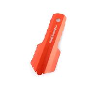 Pelle de camping portable ultralégère en aluminium avec poignée plus longue (orange)