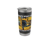 Pelle de chantier pour tout-petits I Dig Big Holes Digger Gobelet isotherme en acier inoxydable double paroi