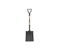 VITO - Pelle Carrée en Acier Trempé 103 cm - Manche Bois & Poignée en Y Ergonomique - Outil Robuste pour Jardinage Déplacement de Terre Déneigement et Travaux d'Extérieur