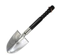 Pelle de Jardin en Acier Inoxydable pour Pot et Plante, Manche Long Noir