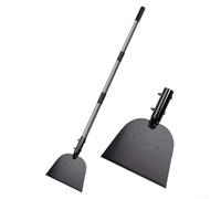 Pelle de jardin multi-usages - Outil de nettoyage extérieur, désherbant, grattoir à glace, pelle à neige, outil d'aménagement paysager pour l'entretien de la maison et de la cour (argenté)