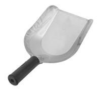 Pelle de Jardin Multifonction en Fer avec Poignée en Caoutchouc | Lame Courbe Large, Design Forgé sans Joint, Prise Confortable et Antidérapante, Argenté 700g
