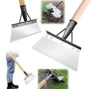 Pelle De Jardin Multifonctionnelle, Pelle De Nettoyage De Jardin,Mauvaises Herbes Et Mousse D'extérieur en Acier Inoxydable, Pelle À Outils De Désherbage À Tête Plate, Grattoir De Jardin pour L'entre