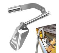 Pelle de nettoyage - Cuillère de nettoyage pour feuilles et saleté - Accessoire de nettoyage en acier inoxydable pour éliminer les feuilles et les tuyaux de vidange bouchés en cas de blocage