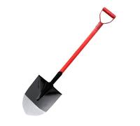 Pelle de Nettoyage Pelle À Tête Noire en Acier Au Manganèse Pelle Tranchante Outil De Pelle Manche en Bois Tête De Pelle Tranchante Pelle de Secours