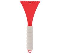 Pelle DE Pare-Brise DE Voiture Ergonomique MANIPULÉE Sécurisée Portable GRATTOIR DE Glace VÉHICULE en Pleine Neige (Rouge)