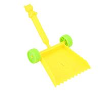 Pelle de Plage pour Enfants, Conception de Roue coulissante en Plastique ABS Couleur vive pour pelleter Le Sable et la Neige (Jaune)