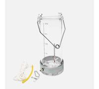 Pelle de prélèvement d'eau réglable avec Corde en Nylon - Échantillonneur d'eau en plexiglas de 1 L pour système d'échantillonnage de Surface des rivières et des Lacs