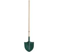 Pelle de terrassement ronde acier trempé 29 cm emmanchée - LEBORGNE - 5291 G
