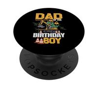 Pelle d'équipage T-Rex Daddy pour fête d'anniversaire PopSockets PopGrip Adhésif