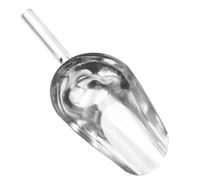 Pelle Doseuse en Acier Inoxydable Multifonction pour Aliments et Glace | Poignée Ergonomique, Format Compact et Léger, pour Paquet de Fourrage et Seaux à Glace, Couleur Argenté