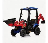 Pelle électrique enfant - Véhicule JCB licence officielle - 4-en-1 avec télécommande - Roues EVA - Rouge