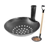Pelle en Métal pour la Boue de Jardin | Pelle Louche en Fonte pour Ramasse-Crottin | Écope à Tamis pour Déchets de Jardin - pour Extérieur Ferme Pelouse Puits Drainage Chemin Gouttière Et Terre