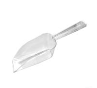 Pelle en plastique haute transparence multi-usage pour feuilles de neige, débris, déchets d'animaux - Pelle à main grande (trompette)