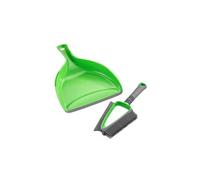 Pelle et balayette nettoyage sec et liquide Duo - Vert