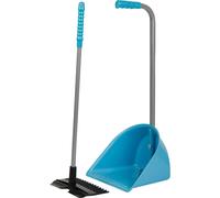 Pelle et rateau à crotins compact Harry's Horse Bleu TU