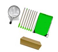 Pelle-fruits télescopique à longue portée avec sac en acier inoxydable, 2,8 m, 7 sections