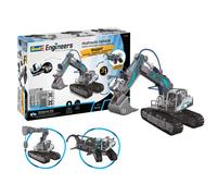Revell Kit Pelleteuse 3-en-1 – Excavatrice, Grue et Chargeur à bois, 177 pièces