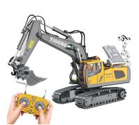 Pelle Mécanique Télécommandée - Jaune - Rotation 680° - Batterie 1200 mAh - Seau en métal