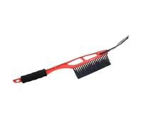 Pelle multifonction 2 en 1 pour déneigement de voiture - Brosse de dégivrage et grattoir à neige pour outils d'hiver (rouge, 1 pièce)