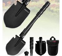Pelle Multifonction, Pelle Pliante 10 Fonctions, Pelle Pliante Multifonctionnelle Pour Couper Branches, Camping, Survie, Randonnée Et Jardinage (Pelle Pliable+ 2 Poignées)