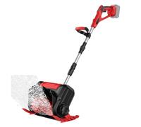 Pelle Neige électrique Souffleuse À Neige sans Fil De 30 Cm (12 Pouces), Déneigement Balais, Direction Ajustable, Poignée Et Roues Pliables for Allée Résidentielle Déneigement Efficace