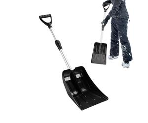 Pelle Neige Enfant - Outil Déneigement Télescopique 23.6-35.4in | Pelle Luge Portable Aluminium PP Manche D Réglable Jouet Hiver Cadeau Noël Garçon Fille Extérieur