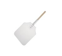 Vogue Pelleà pizza en aluminium avec manche en bois 31 x 36 cm