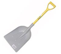 Pelle plastique blanche manche composite poignée + etiquette alimentaire