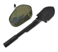 Pelle pliable pour camping randonnée bêche Acier au carbone Noir vidaXL
