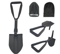 Pelle Pliante 48cm, Pelle à Neige, 50#Pelle Multifonction Extra Stable Haute RÉSistance en Acier Au Carbone Combinaison Pelle De Camping Pliante pour La RandonnÉE en Plein Air Conduite de Voiture