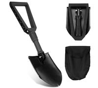 Pelle Pliante 58cm Grande Pelle Pliante Multifonctionnelle Pelle Multifonction avec Sac Transport pour Camping Randonnée Jardin Pelle