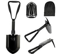 Pelle Pliante 58cm, Pelle à Neige, 50#Pelle Multifonction Extra Stable Haute RÉSistance en Acier Au Carbone Combinaison Pelle De Camping Pliante pour La RandonnÉE en Plein Air Conduite de Voiture