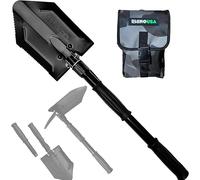 Pelle Pliante avec Pointe Outil pour Creuser en Acier Carbone de Style Militaire pour Le Tout Terrain Pelle Jardinage Accessoire Camping Accessoire Détecteur Métaux.[C18]
