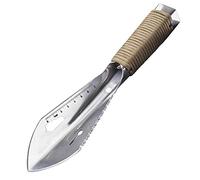 Pelle pliante de survie - Outil d'entrenching 10.35 pouces Pelle pliable Camping Pelle avec bord de scie à bois et pelle tactique