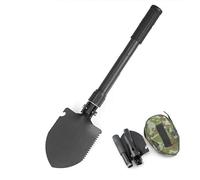 Pelle pliante durable - Pelle de survie avec sac portable pour camping, randonnée, jardinage, pêche et urgences
