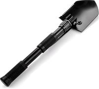 Pelle pliante Meteor 41 cm pelle pliante avec lame en dents de scie bavette scie pioche Outdoor Feldspaten