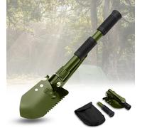 Pelle Pliante Militaire, Pelle Pliante Multifonctionnelle, Pelle Camping Pliante, Mini Survie Outil, Randonnée Et Jardinage (Vert) Vert