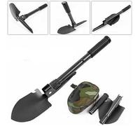 Pelle Pliante Multifonction Scie Pioche Survie Camping Randonnée + Housse Militaire