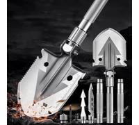 Pelle pliante multifonctionnelle pour l'extérieur, monté sur véhicule, pour ingénieur, tourisme, Camping, survie, outils manuels de jardin 3 Sections