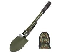 Pelle Pliante Portable Multi Outil Pelle en Acier Allié Robuste, 16,1 Pouces Pelle De Survie en Plein Air Camping Randonnée Excursion Sac À Dos Pelle À Neige Pelle De Secours De Voiture (Armée Verte)