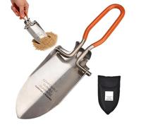 Pelle pliante Transplantoir robuste | pour Survie Randonnée Pêche Randonnée Camping Plage Outil de survie compact multifonction