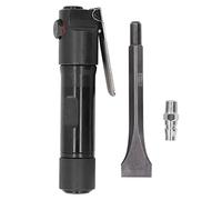 Pelle pneumatique à main de type droit, tête autobloquante en alliage d'aluminium, kit de burin à air 1/4 po, conception ergonomique portable pour l'ébavurage des pièces moulées, (Style japonais)