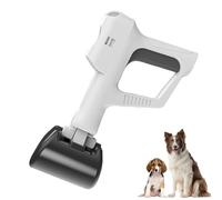 Pelle portable à long manche - Outil de retrait de litière pour l'extérieur / l'intérieur du chat et du chien, matériau haute résistance et design ergonomique professionnel (noir)